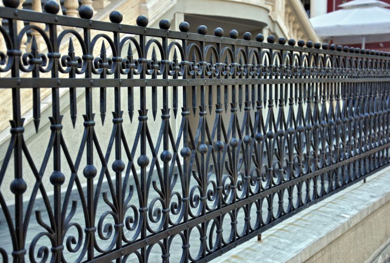 Gothic Iron Fence Installation
